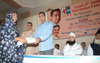 UNION MINISTER OF STATE & M.P. MILIND DEORA & HAJRAT MOULANA MOIN MIYA AT HAJ HOUSE.
