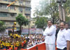 GOVINDA CELEBRETION IN MUMBAI ON OCCASION GUARDIAN MINISTER OF MUMBAI JAYANTRAO PATIL AT BYCULLA.