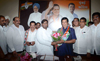 UNION CABINET MINISTER FOR TRANSPORT SHRI.OSCAR FERNANDES & MUMBAI CONGRESS PRESIDENT PROF.JANARDAN CHANDURKAR AT MRCC.