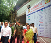 SWABIMAAN SANGHTNA PRESIDENT NITESH NARAYANRAO RANE DURING JOB FAIR AT PAREL.