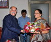 ALL INDIA MAHILA CONGRESS PRESIDENT ANITA VARMA VISIT TO M.P.& EX UNION MINISTER GURUDAS KAMAT OFFICE AT D.N.NAGAR ANDHERI. ALL INDIA MAHILA CONGRESS PRESIDENT ANITA VARMA VISIT TO M.P.& EX UNION MINISTER GURUDAS KAMAT OFFICE AT D.N.NAGAR ANDHERI.