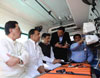 Maharashtra Govt.Emergency Ambulance Service for Instant Help Inauguration of Ambulance's by Chief Minister Prithviraj Chavan at Marine Drive.