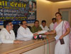 MINISTER SANJAY DEVTALE ON JANTA DARBAR AT GANDHI BHAVAN.