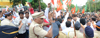 Mumbai Mahila Congress, Mumbai Pradesh Youth Congress and Mumbai NSUI have jointly Organised a Massive Morcha against BJP Sarkar  near Rangsharda, Bandra West.