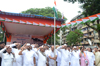 NCP Leader's Homage to Krantiveer's on Occasion of Kranti Din at August Kranti Maidan Gawalia Tank. NCP Leader's Homage to Krantiveer's on Occasion of Kranti Din at August Kranti Maidan Gawalia Tank.