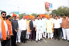 Shivsena Minister's at Vidhan Bhavan Out side Maratha Karanti Mukh Morcha Nagpur. Shivsena Minister's at Vidhan Bhavan Out side Maratha Karanti Mukh Morcha Nagpur.