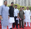 CHIEF MINISTER PRITHVIRAJ CHAVAN,DY CHIEF MINISTER AJIT PAWAR,OPP.LEADER EAKNATH KHADSE & VIDHAN PARISHAD OPP.LEADER VINOD TAWDE AT VIDHAN BHAVAN MUMBAI. CHIEF MINISTER PRITHVIRAJ CHAVAN,DY CHIEF MINISTER AJIT PAWAR,OPP.LEADER EAKNATH KHADSE & VIDHAN PARISHAD OPP.LEADER VINOD TAWDE AT VIDHAN BHAVAN MUMBAI.