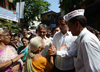 UNION MINISTER OF STATE & MP.MILIND DEORA IN SOUTH MUMBAI AT GIRGAON. UNION MINISTER OF STATE & MP.MILIND DEORA IN SOUTH MUMBAI AT GIRGAON.