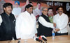 Mumbai Congress welcomes AICC Minority President Adv.Khurshid Ahmed Sayyed at Mumbai Rajiv Gandhi Bhavan.
