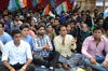 NSUI MUMBAI TEAM PROTEST AGANIST MUMBAI UNIVERSITY AT AZAD MAIDAN.