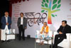 SWABHIMAN SANGHATNA PRESIDENT NITESH RANE IN MAHARASHTRA KALA NIDHI FUNCTION AT ITC HOTEL PAREL.