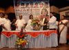 MINISTER VARSHATAI GAIKWAD FELICITATED GREAT POET PADAMBHUSHAN MANGESH PADGAOKAR. MINISTER VARSHATAI GAIKWAD FELICITATED GREAT POET PADAMBHUSHAN MANGESH PADGAOKAR.