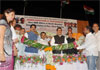 CHIEF MINISTER PRITHVIRAJ CHAVAN, MPCC PRESIDENT MANIKRAO THAKRE, MRCC PRESIDENT KRIPASHANKAR SINGH AT KANDIVLI.
