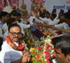 Dalit Panther Leader & Poet Padmashree Namdeo Dhasal Funeral In Mumbai At Dadar.