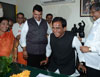 Newly Appointed BJP State President Raosaheb Danve-Patil Taking Charge at BJP State Office Nariman Point.