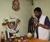 RPI Leader MP.Ramdas Athawale visited Fire Fighter Officer Late Sudhir Amin Residence to Convey Condolence to his Family at Chembur Fire Brigade Colony.