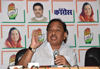Congress Leader & Ex.Chief Minister Narayanrao Rane During Press Conference at Gandhi Bhavan. Congress Leader & Ex.Chief Minister Narayanrao Rane During Press Conference at Gandhi Bhavan.