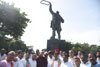 Maharashtra State Congress & Mumbai Congress Leader's Paying Homage to Bharat Ratna Late.Prime Minister Rajiv Gandhi on his 72nd Birth Anniversary at Cooperage Maidan.