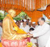 Congress Party Leader Gurudas Kamat Paying Tribute to Mahatma Gandhiji & Former Prime Minister Lal Bahadur Shashtriji on their Jayanti. Congress Party Leader Gurudas Kamat Paying Tribute to Mahatma Gandhiji & Former Prime Minister Lal Bahadur Shashtriji on their Jayanti.