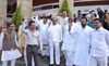 #NagpurSession: Opp.Leader's Protest at 3rd Day Assembly Winter Session Nagpur Vidhan Bhavan.