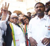 Mumbai South Central LS Congress Candidate Eknathrao Gaikwad Filed Nomination at Old Custom House Fort Mumbai.