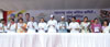 CONGRESS LEADER'S PAYING TRIBUTE TO "KRANTI STAMBHA" ON THE OCCASION "KRANTI DIN" AT GOWALIA TANK MAIDAN IN MUMBAI.