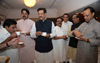 CHIEF MINISTER PRITHVIRAJ CHAVAN ORGANIZE TEA PARTY BEFORE BUDGET SESSION AT SAHIYADRI GUEST HOUSE MALBAR HILL.