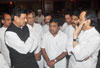 TEA PARTY BY CHIEF MINISTER PRITHVIRAJ CHAVAN AT SAYHADRI GUEST HOUSE.