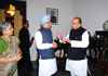 PRIME MINISTER MANMOHAN SINGH & GOVERNOR K.SANKARNARAYANAN AT RAJBHAVAN.