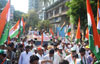 Election Campaign Public Meeting of Congress /NCP/PRP(Kawade)/ Republican Party of India (Democratic) Alliance MP.Candidate Milind Deora on the Last Public Rally at Madanpura.