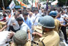 Mumbai Youth Congress Protest Against BMC at Azad Maidan.