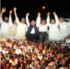 176-Bandra(E) Assembly Constituency Congress-NCP Candidate Narayanrao Rane Rally at Behram Nagar Bandra.