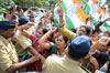 Mumbai Mahila Congress Protest at Minister Pankaja Munde Worli Residence.
