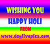 HAPPY HOLI FROM www.daylivepics.com.