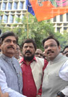 Mahayuti Celebration On Declaration Of RPI Chief Ramdas Athawale As Rajya Sabha (MP) Candidate.