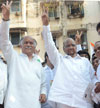 Election Campaign Public Meeting of Congress /NCP/PRP(Kawade)/ Republican Party of India (Democratic) Alliance MP.Candidate Gurudas Kamat with NCP Chief Sharad Pawar on the Last Public Rally at BEST Ground,Goregaon West, Mumbai. Election Campaign Public Meeting of Congress /NCP/PRP(Kawade)/ Republican Party of India (Democratic) Alliance MP.Candidate Gurudas Kamat with NCP Chief Sharad Pawar on the Last Public Rally at BEST Ground,Goregaon West, Mumbai.