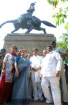 Newly Appointed MPCC President Ashok Chavan at Tilak Bhavan Dadar.