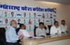 MPCC President & Ex.Chief Minister Ashokrao Chavan at Gandhi Bhavan in Mumbai.