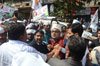 Congress Leader Sayyed Furkan Protest against "AAP" Leader Arvind Kejriwal in Rally at Arab Galli Grand Road.