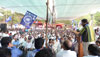 RPI Chief & MP Ramdas Athawale with RPI Team Protest at Azad Maidan.