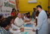 MP.& EX.UNION MINISTER GURUDAS KAMAT "JANSAMPARK ABHIYAN" AT JUHU.