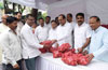 LoP Radhakrishna Vikhe patil organised an Exhibition of Documents Related to Corruption Charges on Ministers at Gandhi Bhavan.