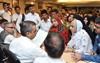 Ex.MP & Ex.Central Minister Milind Deora Janata Darbar at Mumbai Congress Office at Azad Maidan Mumbai.