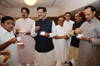 CHIEF MINISTER PRITHVIRAJ CHAVAN ORGANIZED TEA PARTY BEFORE BUDGET SESSION AT SAHIYADRI GUEST HOUSE MALBAR HILL.