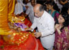 M.P. & EX.UNION MINISTER GURUDAS KAMAT WITH WIFE SMT.MARUKH KAMAT AT LALBAUGH RAJA DARSHAN ON OCCASION GANPATI FESTIVAL IN MUMBAI. M.P. & EX.UNION MINISTER GURUDAS KAMAT WITH WIFE SMT.MARUKH KAMAT AT LALBAUGH RAJA DARSHAN ON OCCASION GANPATI FESTIVAL IN MUMBAI.