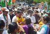 175 -Kalina Assembly Congress Candidate Kripashankar Singh Padyatra Rally in Vakola.