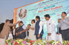 Union Minister Nitin Gadkari Unveiled a Plaque to Commemorate Mahatma Gandhi's Return From South Africa to India on 09.01.1915 at Gateway of India. Union Minister Nitin Gadkari Unveiled a Plaque to Commemorate Mahatma Gandhi's Return From South Africa to India on 09.01.1915 at Gateway of India.