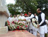 ON OCCASION OF AUGUST KRANTI DIN CHIEF MINISTER PRITHVIRAJ CHAVAN,MPCC.PRESIDENT MANIKRAO THAKAREY,& MRCC PRESIDENT KRIPASHANKAR SINGH PAYING TRIBUTE TO KRANTIVEER"S AT AUGUST KRANTI MAIDAN. ON OCCASION OF AUGUST KRANTI DIN CHIEF MINISTER PRITHVIRAJ CHAVAN,MPCC.PRESIDENT MANIKRAO THAKAREY,& MRCC PRESIDENT KRIPASHANKAR SINGH PAYING TRIBUTE TO KRANTIVEER"S AT AUGUST KRANTI MAIDAN.