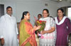 ALL INDIA MAHILA CONGRESS PRESIDENT ANITA VARMA  MEETS MRCC PRESIDENT & MLA KRIPASHANKAR SINGH AT HIS RESIDENCE  BANDRA.