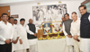 MPCC Senior Leaders Paying Tribute to Indiraji Gandhi on her Death Anniversary & Sardar Patelji Jayanti at Tilak Bhavan.